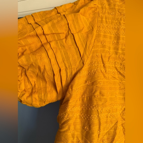 Universal Thread Mustard Yellow Eyelet Dress - Size 3X - Picture 6 of 13